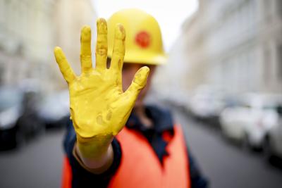 gelbe Hand gelbe Hand